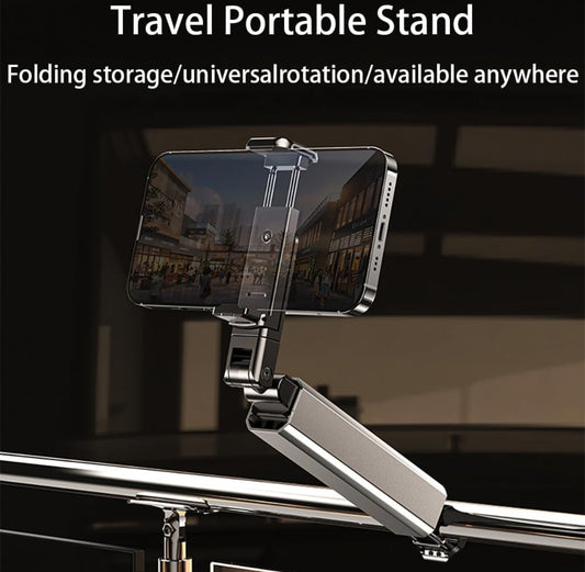 360 Degree Rotatable Phone Holder 1 Count Universal Multi-angle Adjustable Airplane Phone Rack For Flying Traveling Business Trip Camera Phone Holder Portable