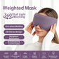 Weighted Sleep Mask for Sleeping, 3D Contoured Eye Mask, Full Light Blocking, Memory Foam & Microbead Weighted Design, Comfortable Travel Sleep Mask