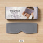 Weighted Sleep Mask for Sleeping, 3D Contoured Eye Mask, Full Light Blocking, Memory Foam & Microbead Weighted Design, Comfortable Travel Sleep Mask
