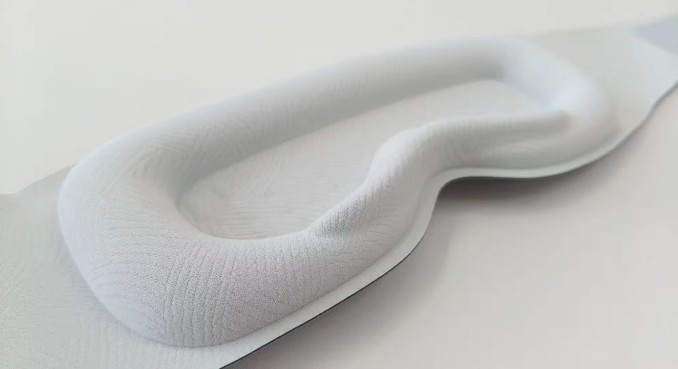 Weighted Sleep Mask for Sleeping, 3D Contoured Eye Mask, Full Light Blocking, Memory Foam & Microbead Weighted Design, Comfortable Travel Sleep Mask