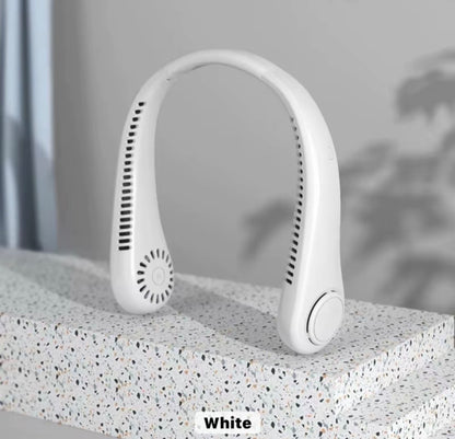 Neck Fan Hands Free Bladeless Cooling Fans USB Rechargeable Portable Hanging UK