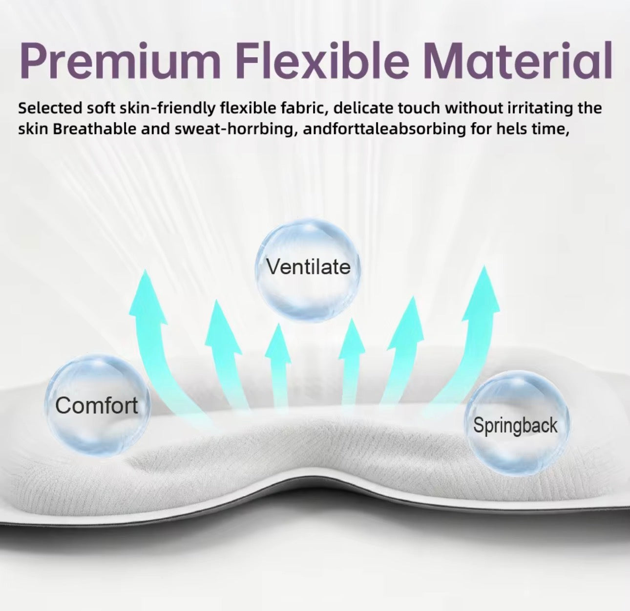 Weighted Sleep Mask for Sleeping, 3D Contoured Eye Mask, Full Light Blocking, Memory Foam & Microbead Weighted Design, Comfortable Travel Sleep Mask