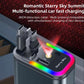 5 in 1 Car Charger, 120W Fast USB-C Adapter, LED Ambient Light, Multiple Ports, 180° Rotating Design