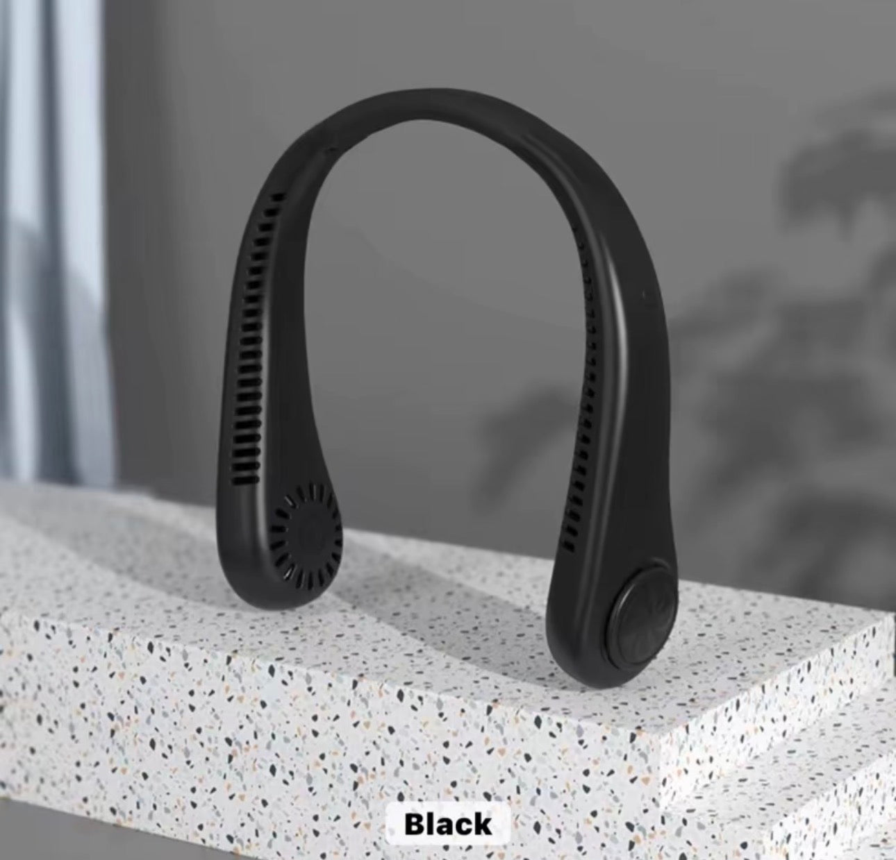 Neck Fan Hands Free Bladeless Cooling Fans USB Rechargeable Portable Hanging UK