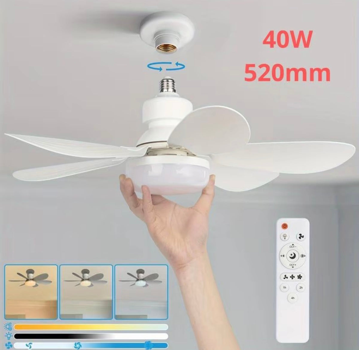 40W Ceiling Fan Light.