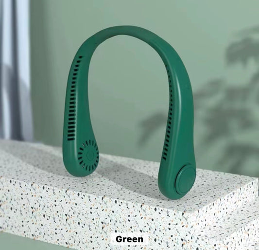 Neck Fan Hands Free Bladeless Cooling Fans USB Rechargeable Portable Hanging UK