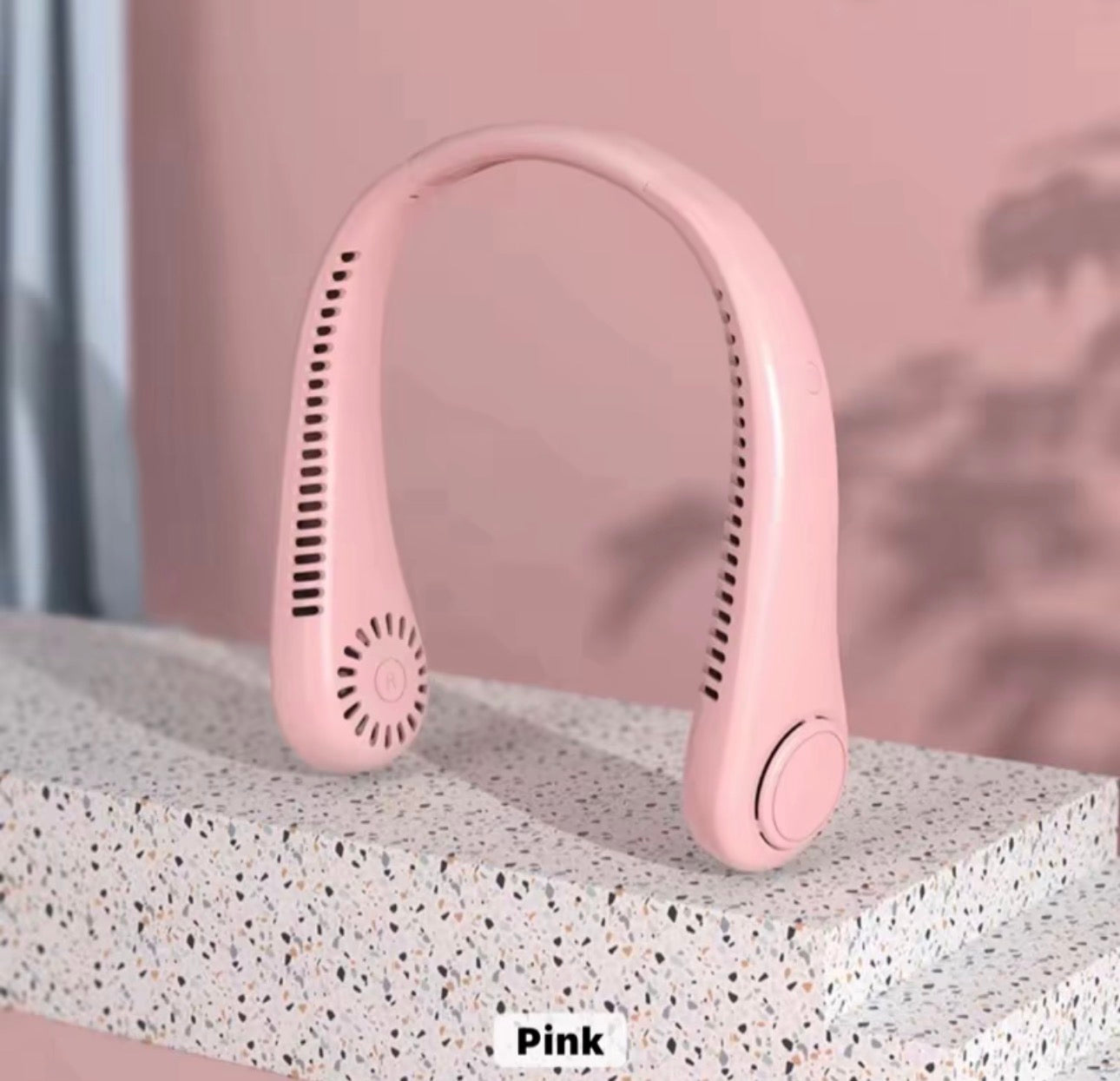 Neck Fan Hands Free Bladeless Cooling Fans USB Rechargeable Portable Hanging UK