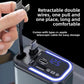 180W Car Charger with Bluetooth, 5-in-1 Fast Charging Station, Type-C PD3.0, LED Display, FM Transmitter, Dual USB Ports, 30 Min Quick Charge Compatible
