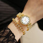 Fashion Women Quartz Watches Crystal Dress Watch Set