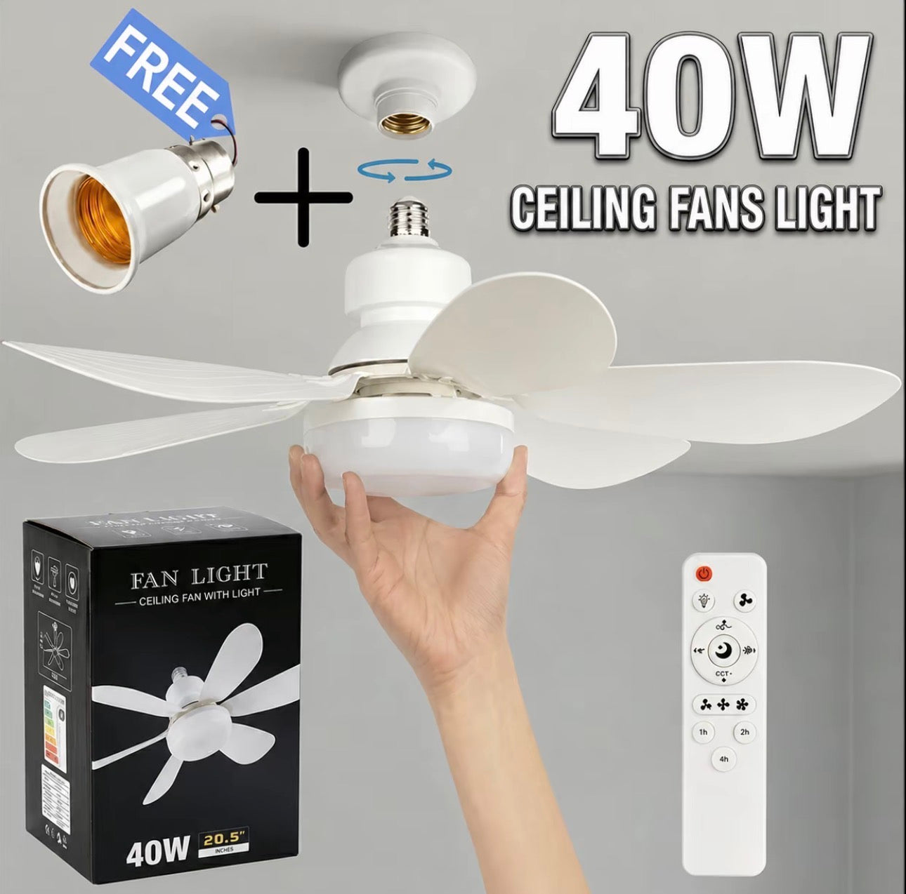 40W Ceiling Fan Light.
