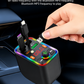 120W Telescopic Car Charger 5-in-1 PD Type-C USB Adapter, Multi Overload Protection, Star Light FM Player Car Charger