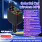 120W Telescopic Car Charger 5-in-1 PD Type-C USB Adapter, Multi Overload Protection, Star Light FM Player Car Charger