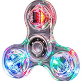 LED Light Fidget Spinner for Kids & Adults - Glows in The Dark Party Supplies - Stress Relief Toy with Colorful Lights & Dynamic Lighting Effects 5