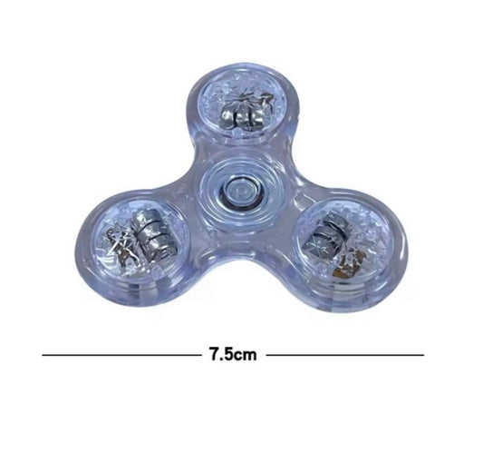 LED Light Fidget Spinner for Kids & Adults - Glows in The Dark Party Supplies - Stress Relief Toy with Colorful Lights & Dynamic Lighting Effects 5