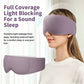 Weighted Sleep Mask for Sleeping, 3D Contoured Eye Mask, Full Light Blocking, Memory Foam & Microbead Weighted Design, Comfortable Travel Sleep Mask