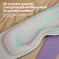 Weighted Sleep Mask for Sleeping, 3D Contoured Eye Mask, Full Light Blocking, Memory Foam & Microbead Weighted Design, Comfortable Travel Sleep Mask