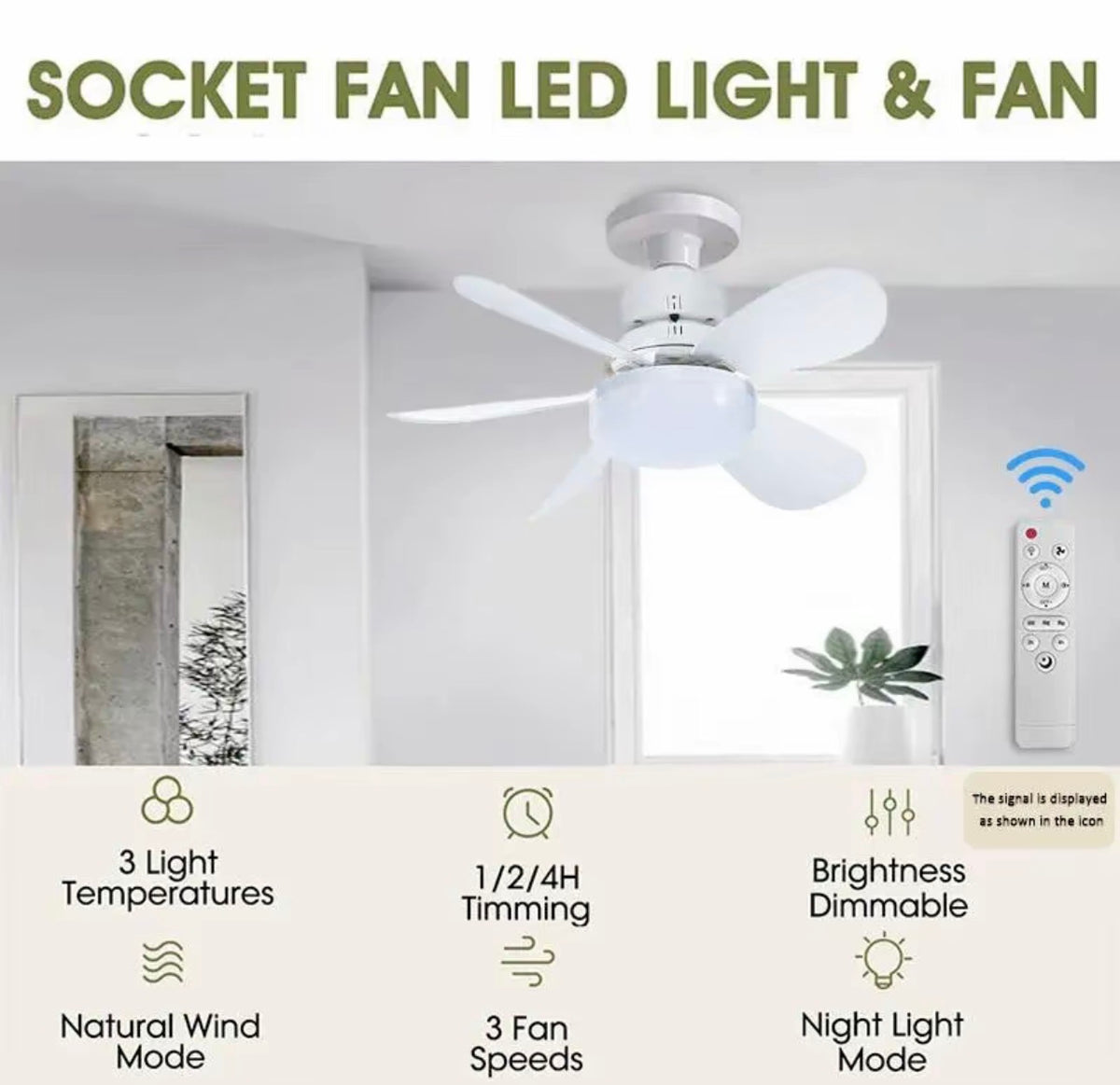 40W Ceiling Fan Light.