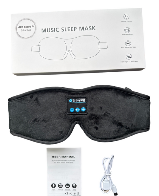 3D Sleep Headphones Eye Mask with Wireless Music - Bluetooth Sleep Mask