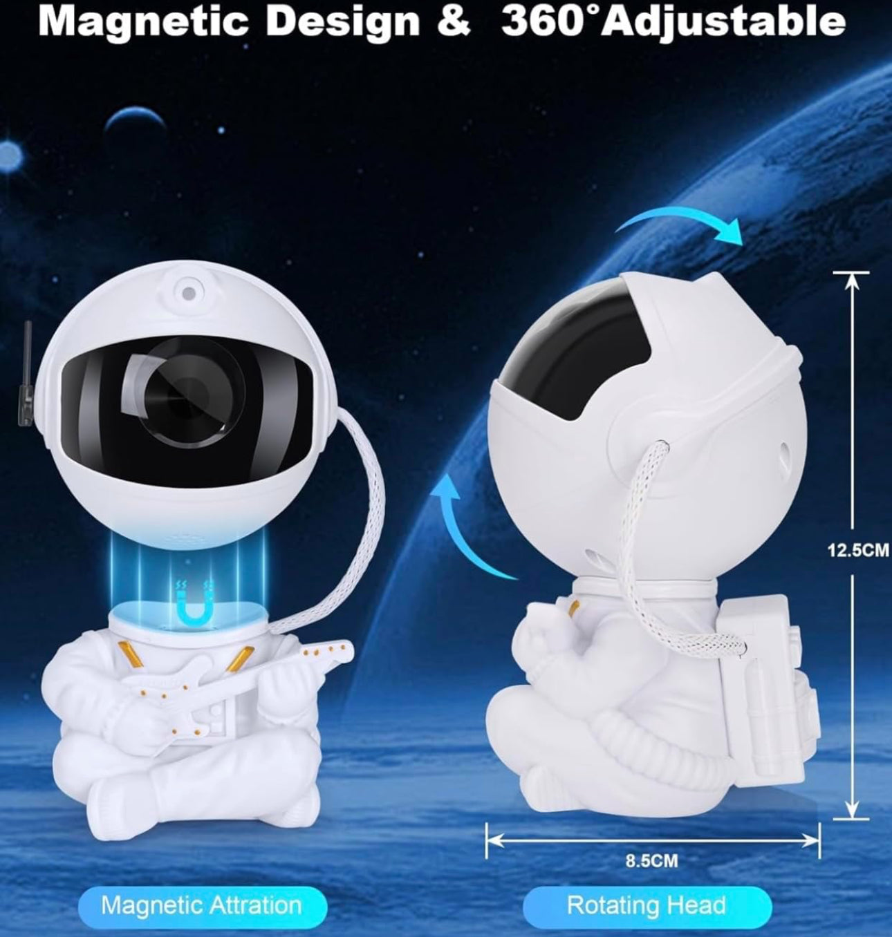 Astronaut Galaxy Projector - LED Starry Night Light with Remote Control