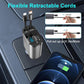 Retractable Car Charger 4 in 1 Dual Port USB C PD